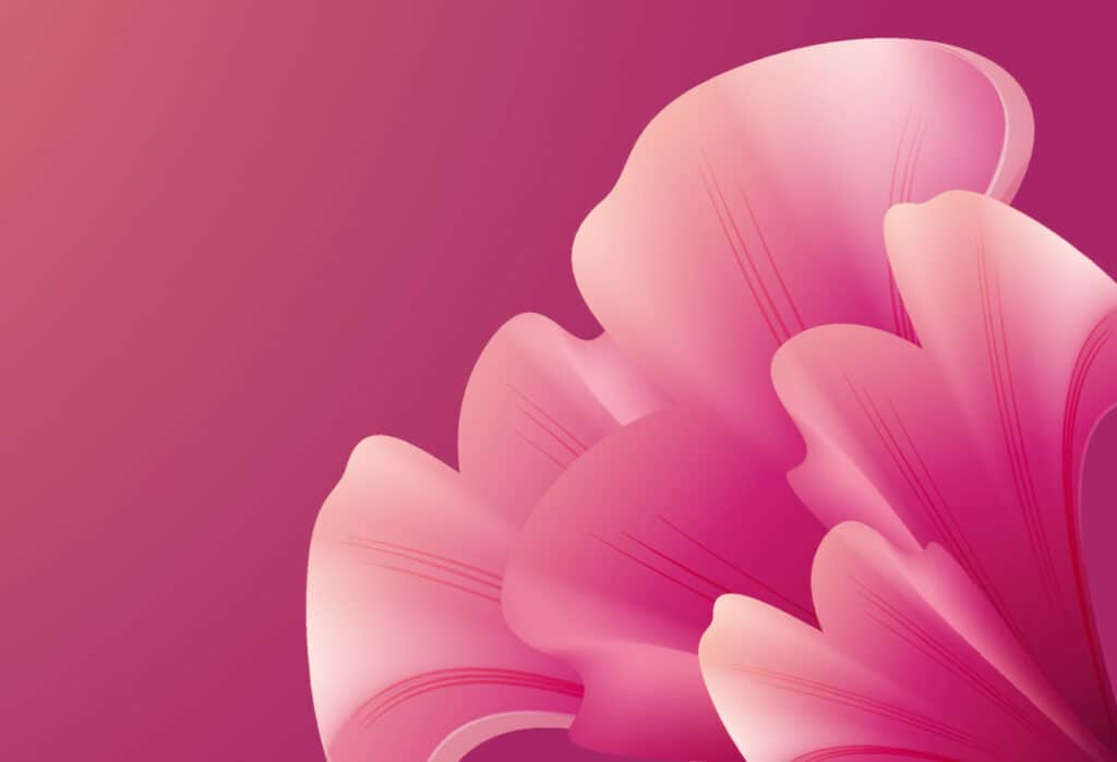 Blog vecteezy pink flower shapes on a pink background 3d trendy modern 5658432 1024x699